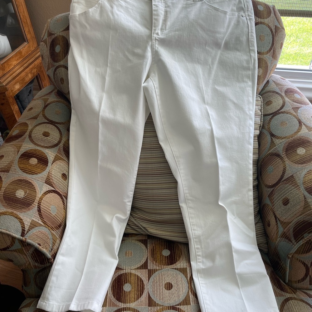 Democracy White Stretch Jeans 16w